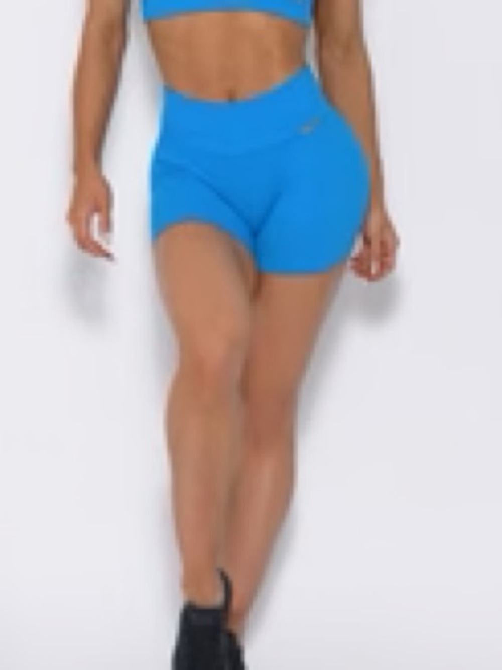 Bombshell Sportswear Inspired Seamless Shorts Electric Blue